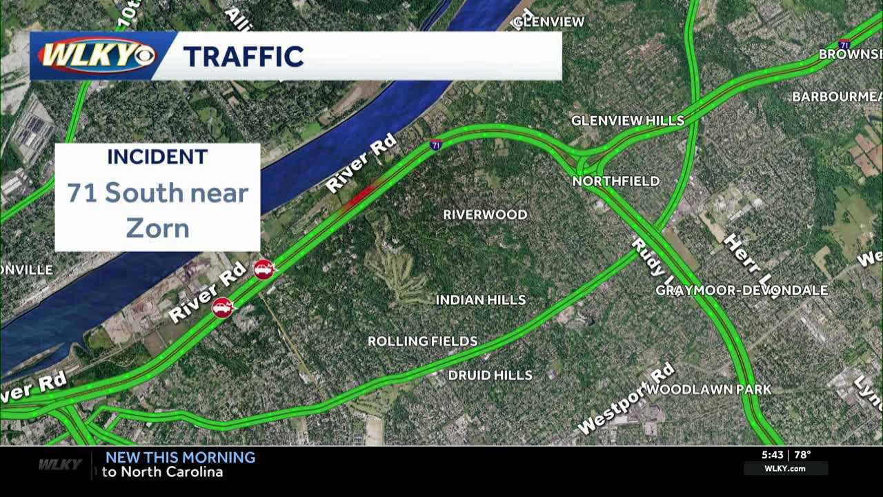 All lanes of I-71 South reopen near Zorn Avenue following crash - WLKY