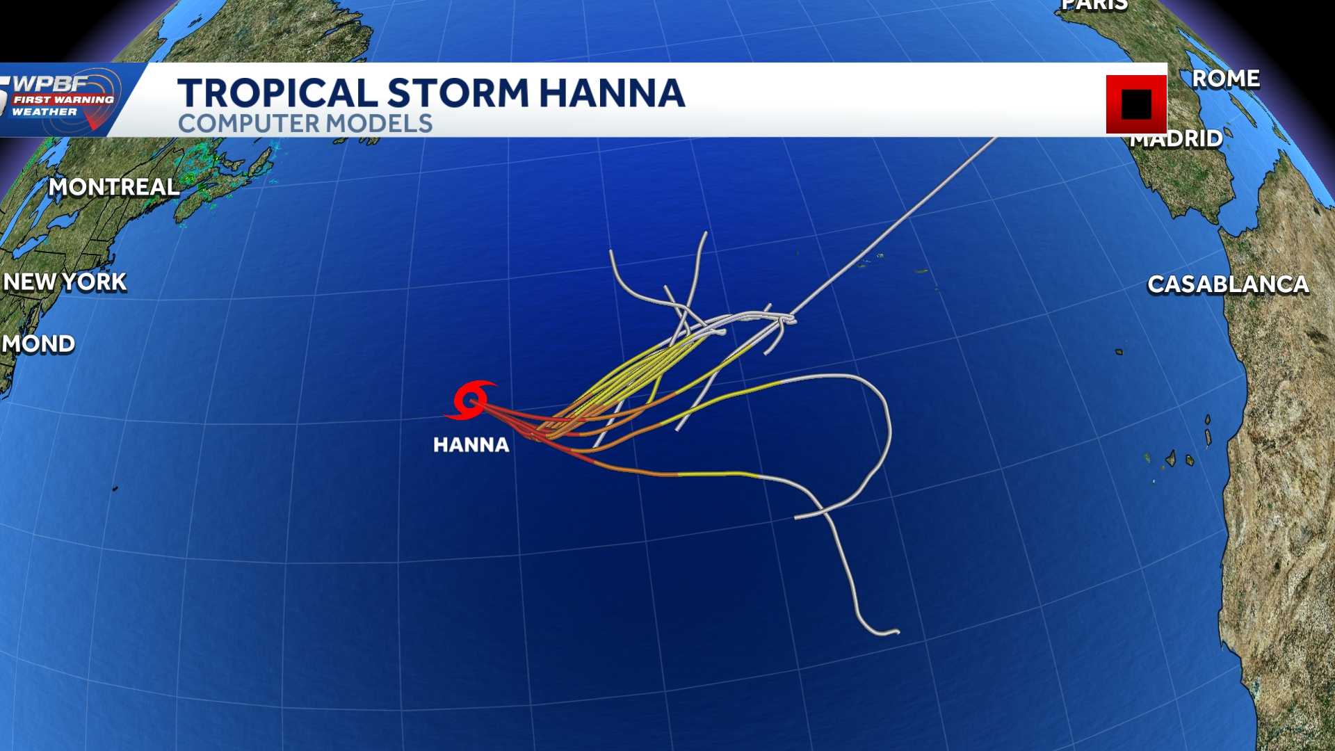 Tracking Hanna: Computer models and maps