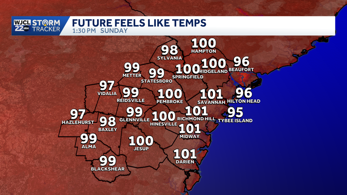 Weekend forecast brings hot, humid conditions to Southeast Georgia and the Lowcountry