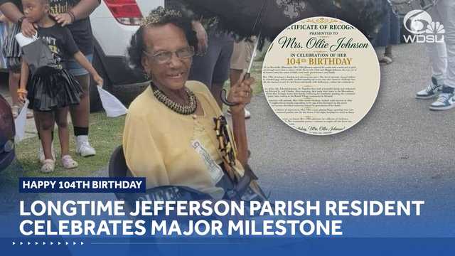 City of Kenner honors Ollie Johnson as she celebrates 104th birthday