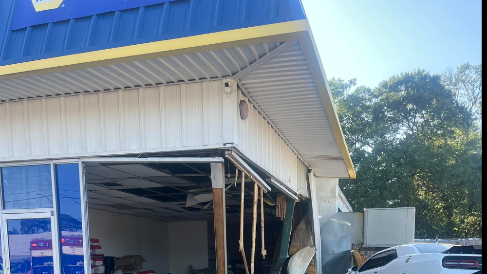 Suspect arrested after chase leads to crash into building