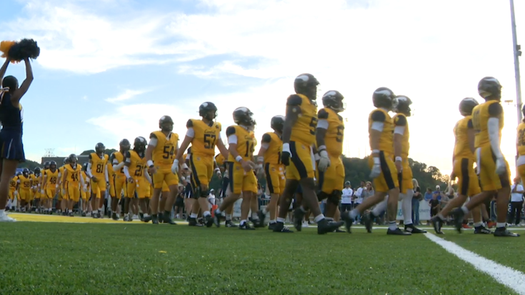 Central Catholic Vikings play on home field for the first time