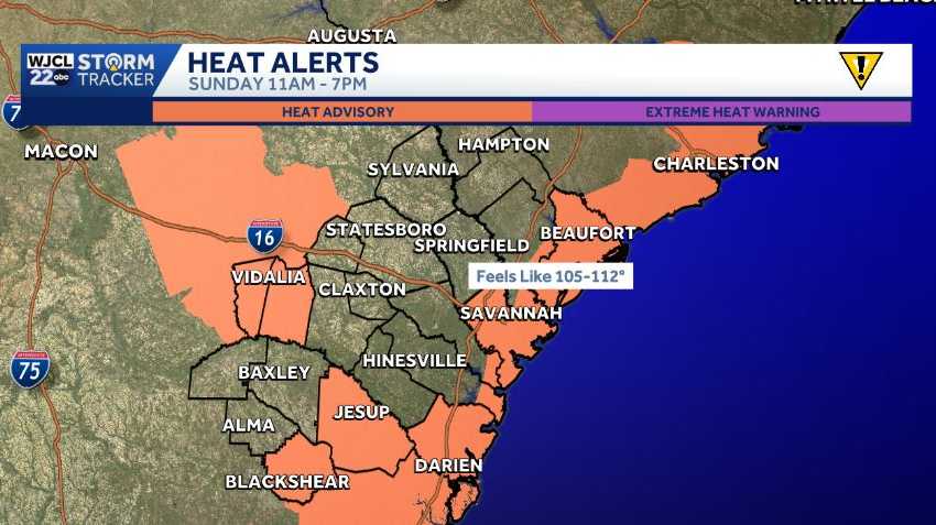 Dangerously hot and humid with severe storms possible across Georgia and the LowCountry