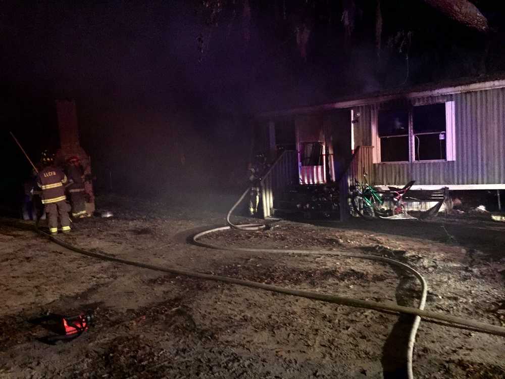 Fire Destroys Mobile Home