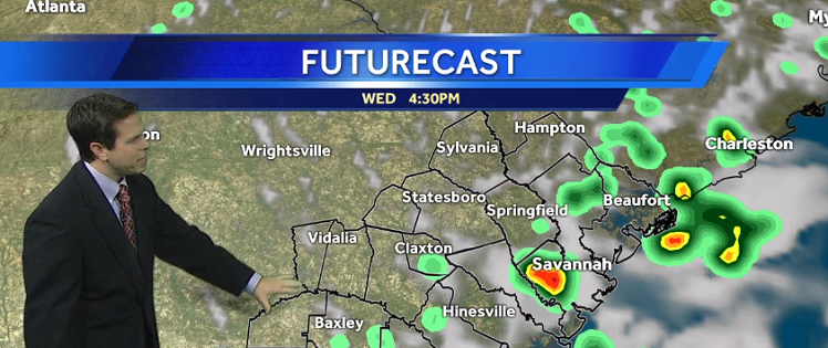 More scattered storms today