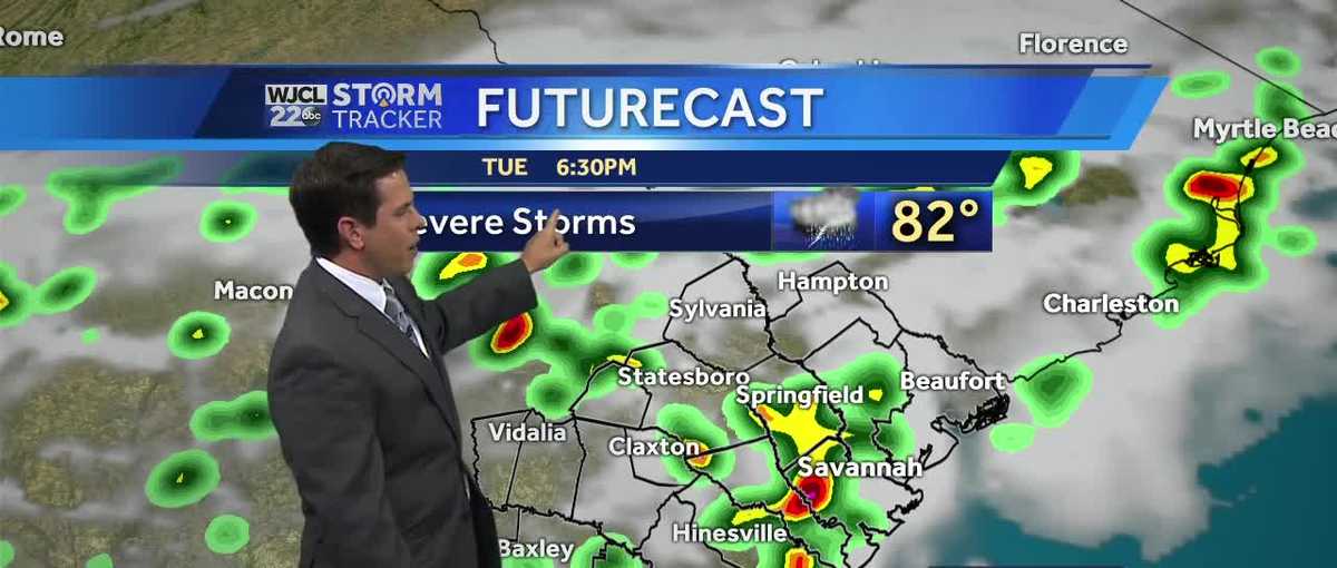 A hot one today with severe storms possible after 3 pm