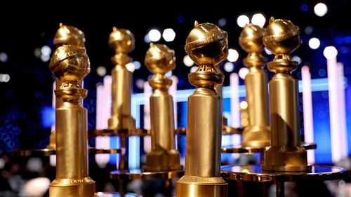 Golden Globes statuettes in 2022.