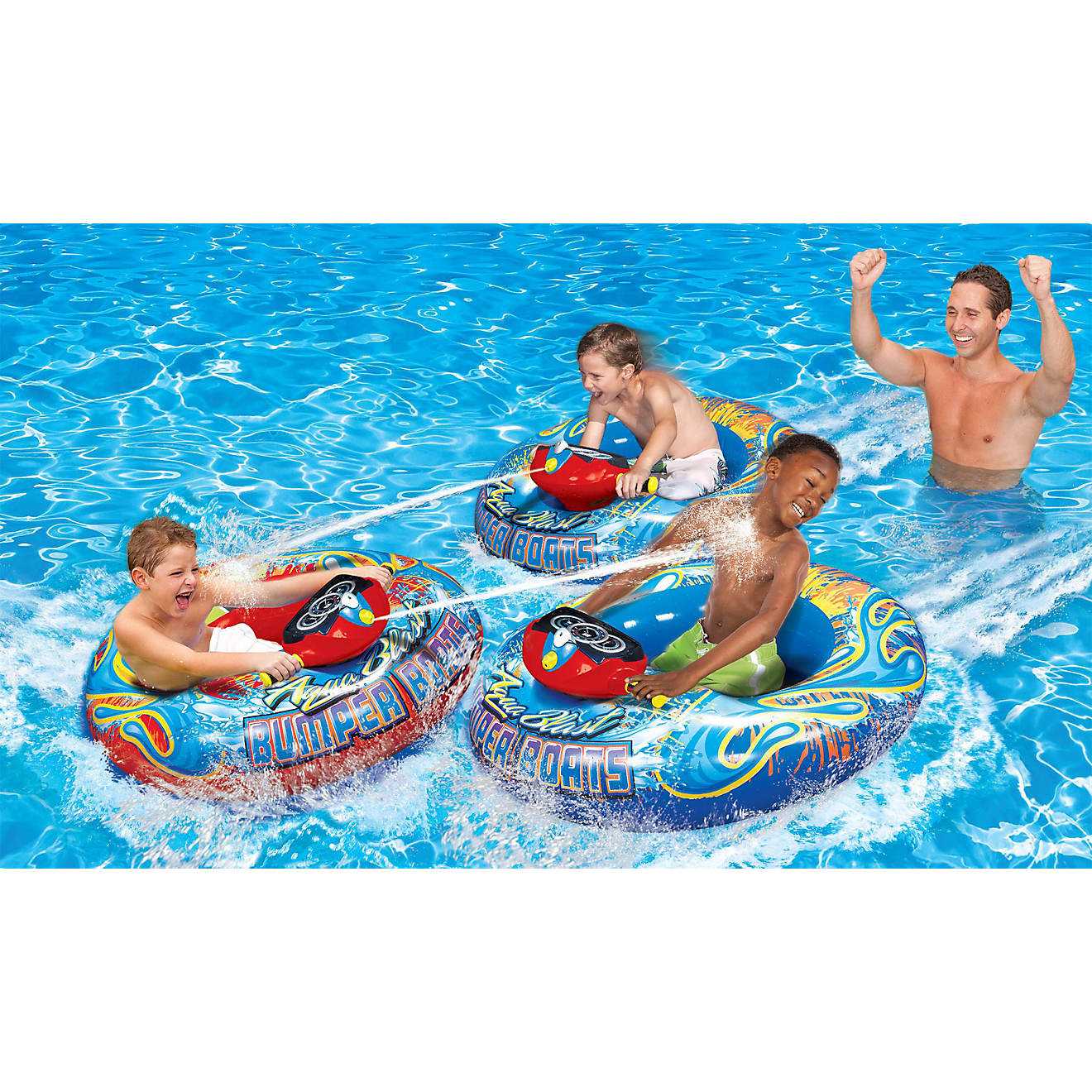 banzai aqua blast motorized bumper boat