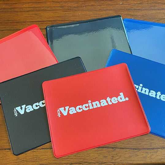 vaccine card sleeve ID or Holder Aquamarine which effectively protects your card Vaccine Card Holder Protector Waterproof