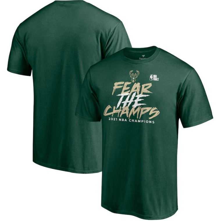 Milwaukee Bucks NBA Finals Fear The Champs 2021 NBA Champions Shirt,Sweater,  Hoodie, And Long Sleeved, Ladies, Tank Top
