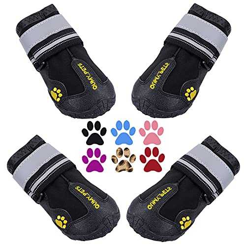 QUMY Dog Boots Paw Protectors