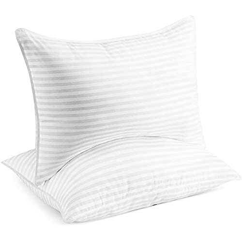 Beckham Hotel Collection Bed Pillows for Sleeping - Queen Size, Set of 2 - Cooling Luxury Gel Pillow for Back, Stomach or Side Sleepers