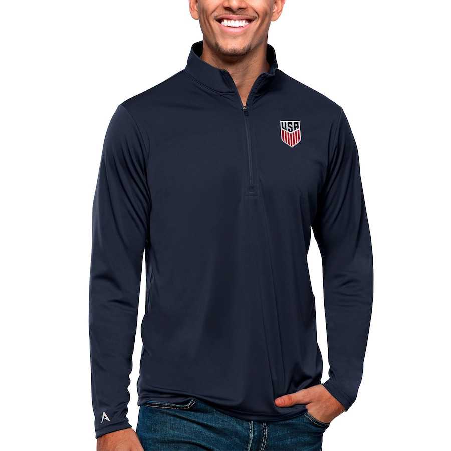 USMNT Soccer Youth Midfielder Raglan Full-Zip Jacket - Red