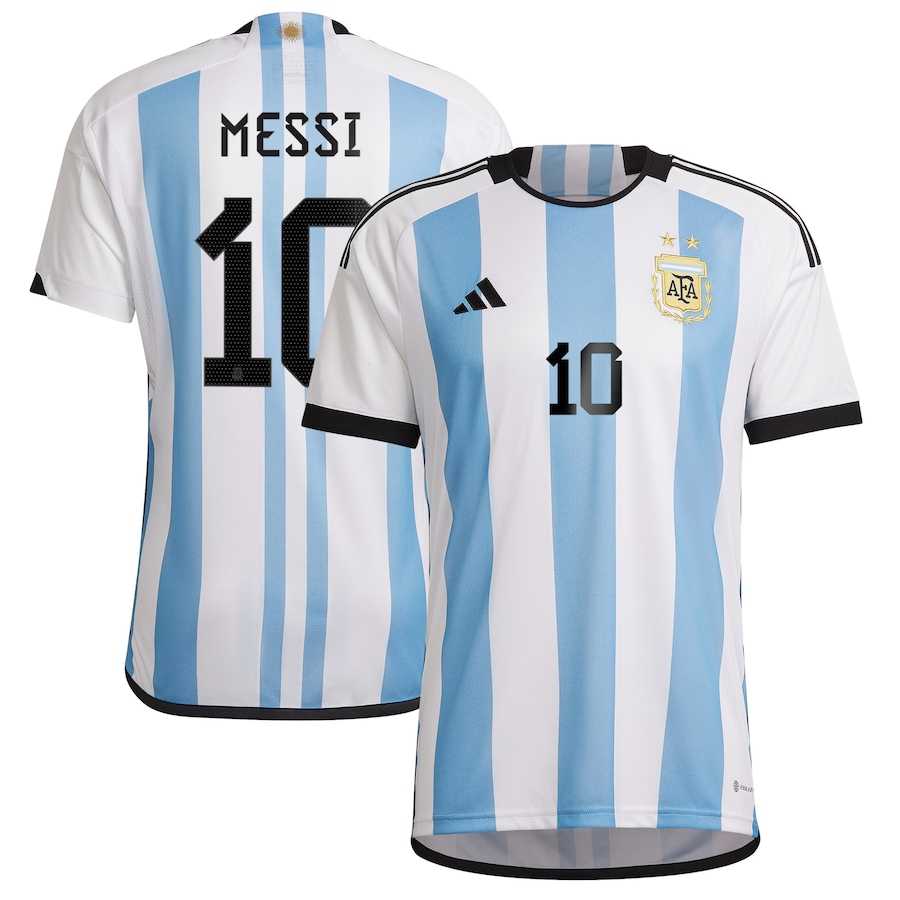 Lionel Messi Argentina National Team adidas 2022/23 Home Replica Player Jersey - White