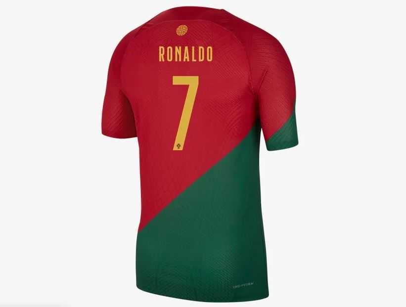 Men's Authentic Nike Ronaldo Portugal Home Jersey 2022