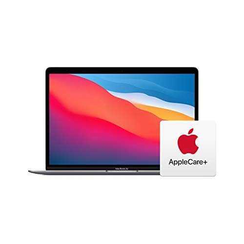 2020 Apple MacBook Air Laptop: Apple M1 Chip, 13” Retina Display, 8GB RAM, 256GB SSD Storage, Backlit Keyboard, FaceTime HD Camera, Touch ID. Works with iPhone/iPad; Space Gray AppleCare