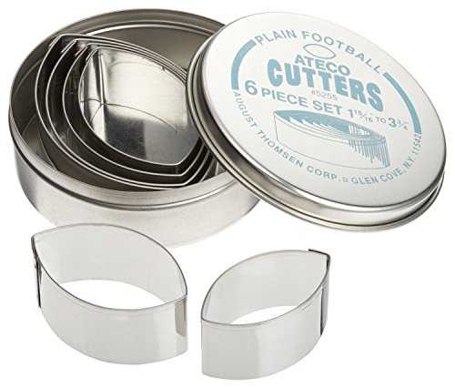 Ateco 6 PC Plain Footbalt Cutter Ateco 6 PC Plain Footbalt Cutter