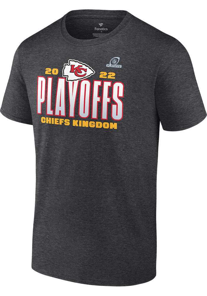 Kansas City Chiefs Grey 2022 Playoff T Shirt