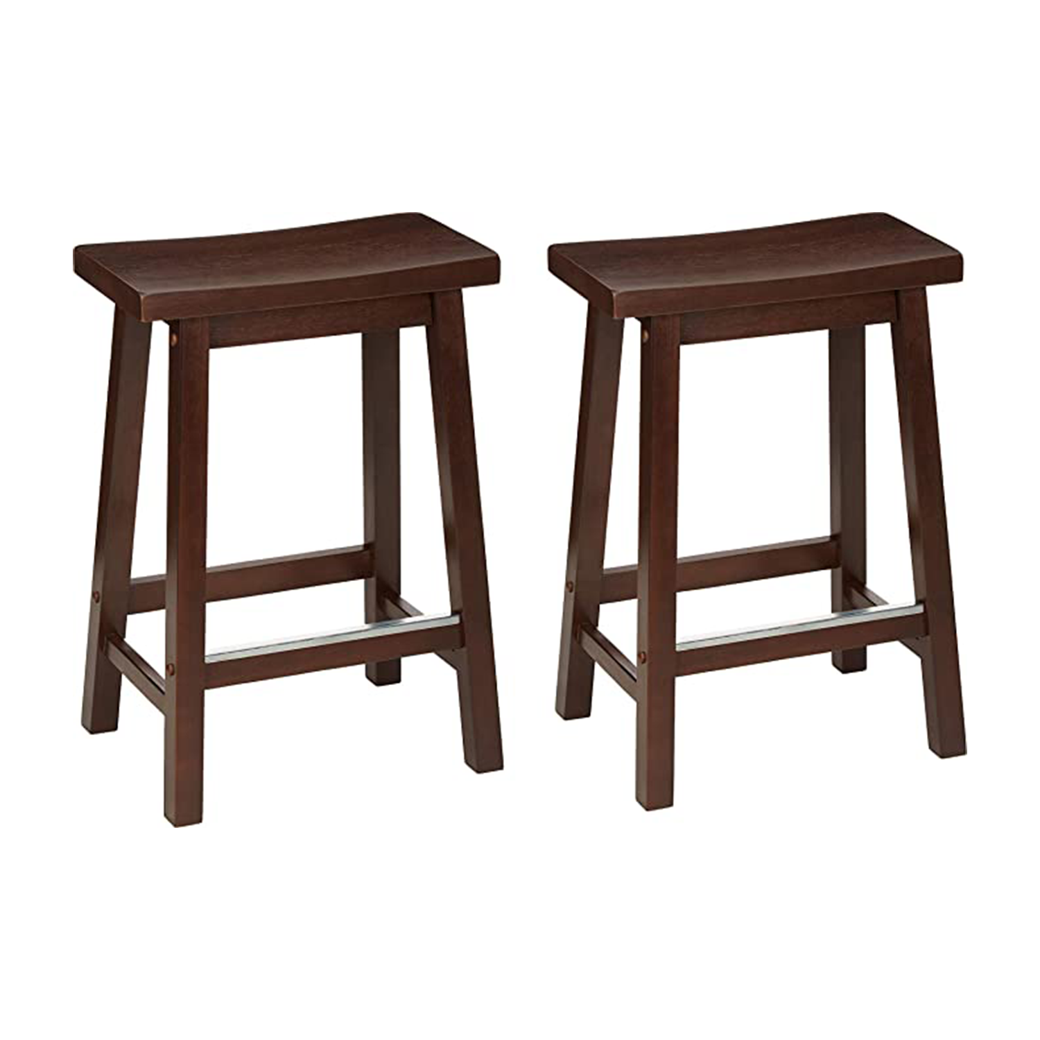Amazon Basics Solid Wood Saddle Stool