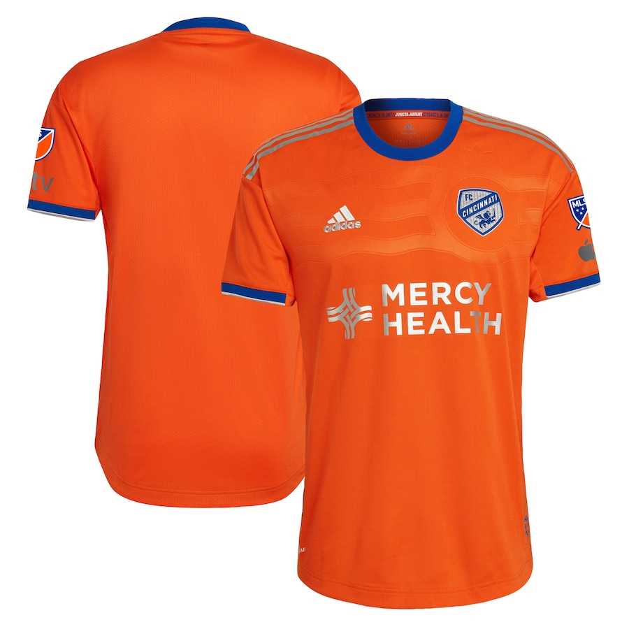 FC Cincinnati adidas 2023 River Kit Authentic Jersey - Blue