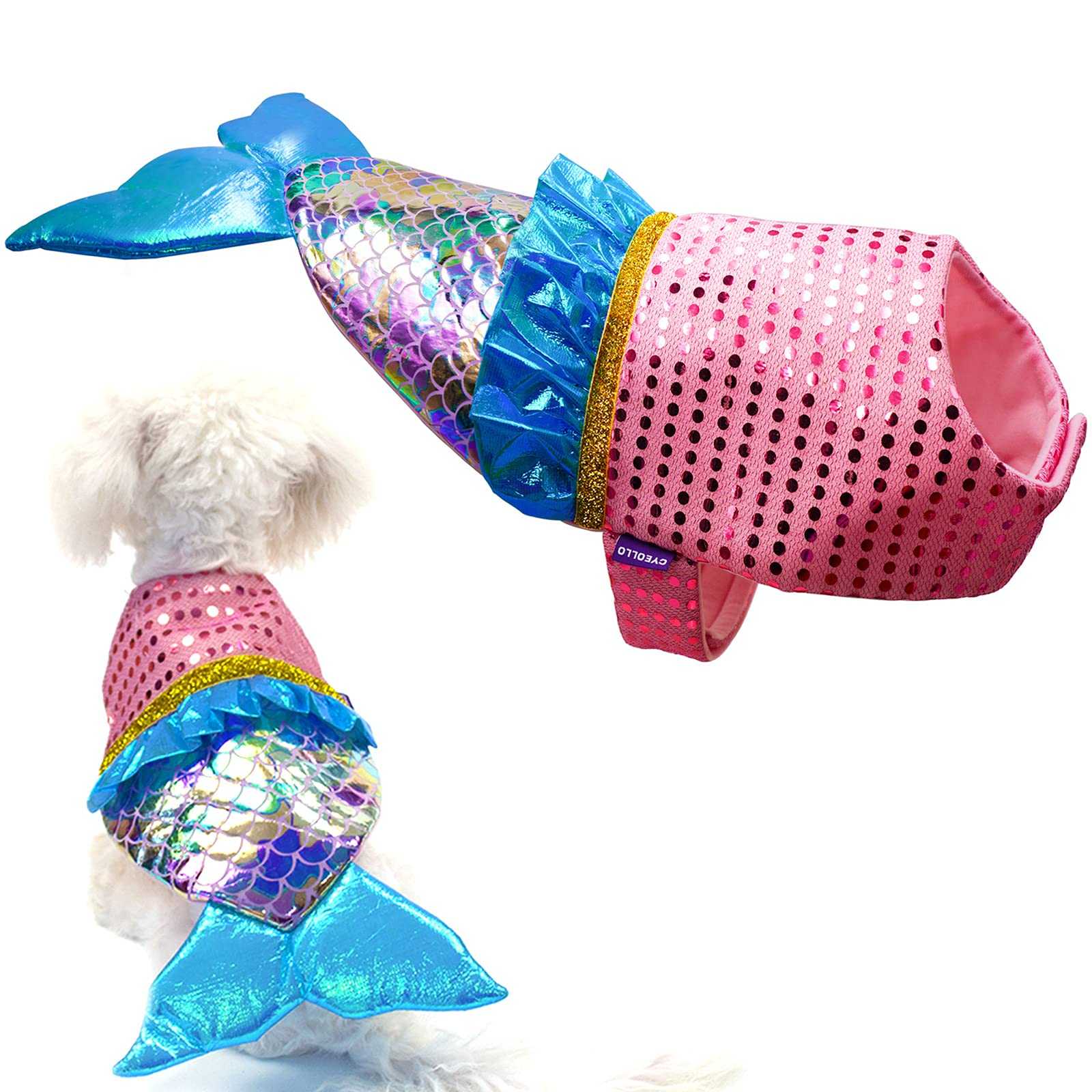 cyeollo Mermaid Dog Costume