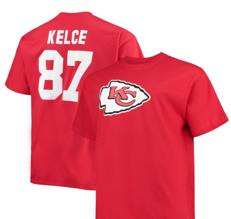 Men's Fanatics Branded Travis Kelce Red Kansas City Chiefs Player