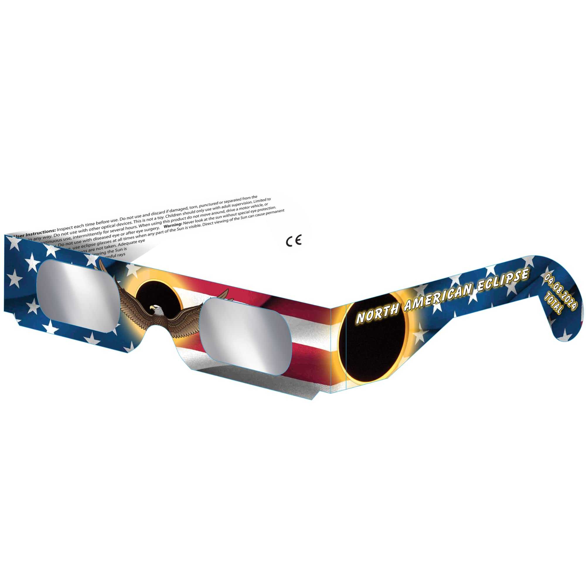 Eclipse Paper Solar Glasses (Patriotic Eagle)