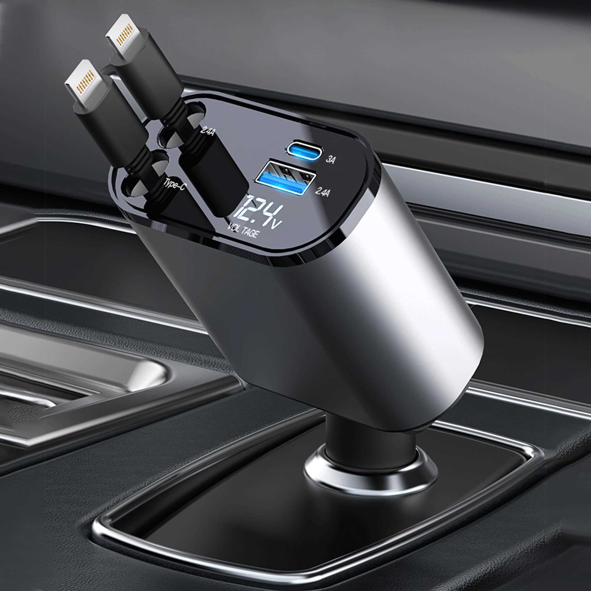 acemend Retractable Car Charger