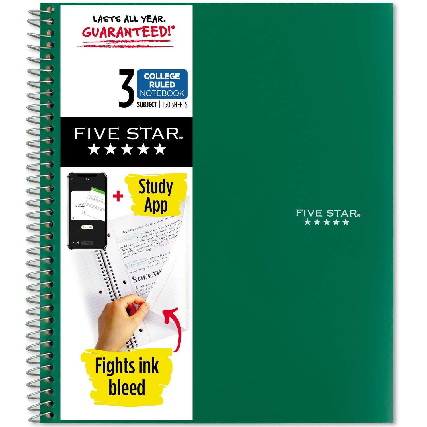 Five Star Spiral Notebook