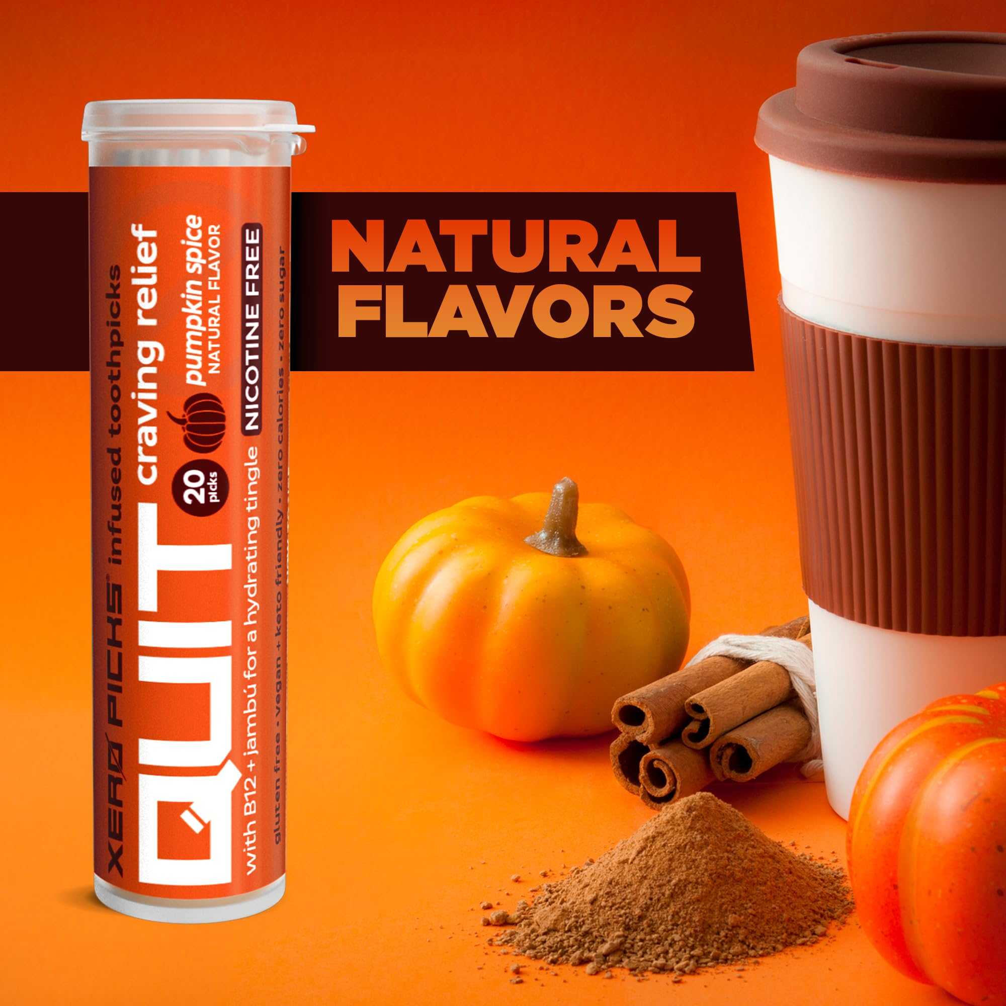 Xero Picks Infused Flavored Toothpicks in Pumpkin Spice