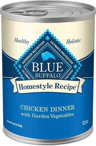 Blue Buffalo Homestyle Recipe Chicken Dinner with Garden Vegetables & Brown Rice Canned Dog Food, 12.5-oz, case of 12