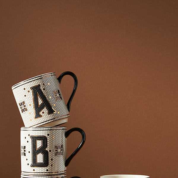 Bistro Tile Margot Monogram Mug