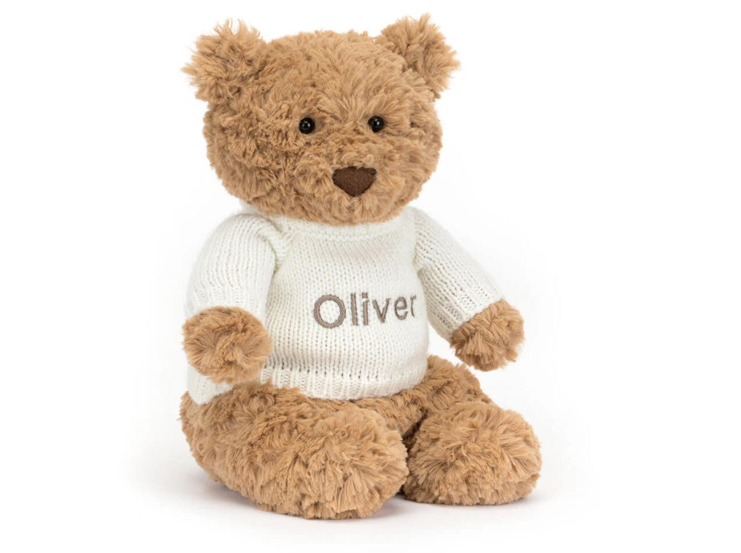 Bartholomew Bear with Personalized Cream Jumper
