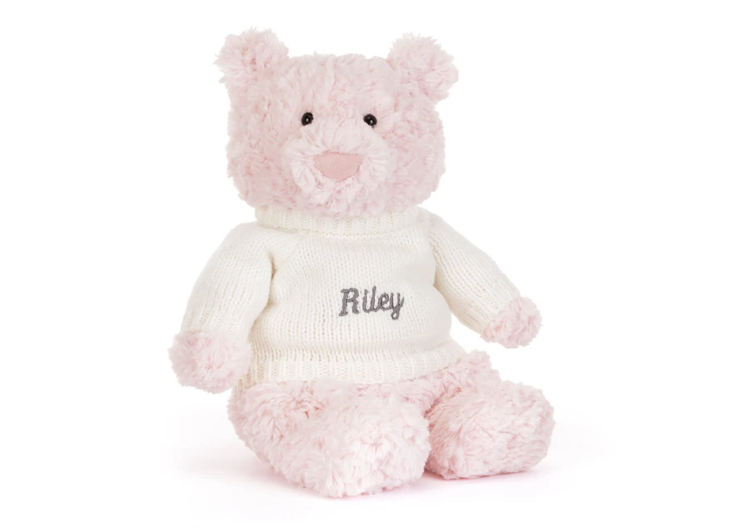 Leola Bear with Personalized Cream Jumper