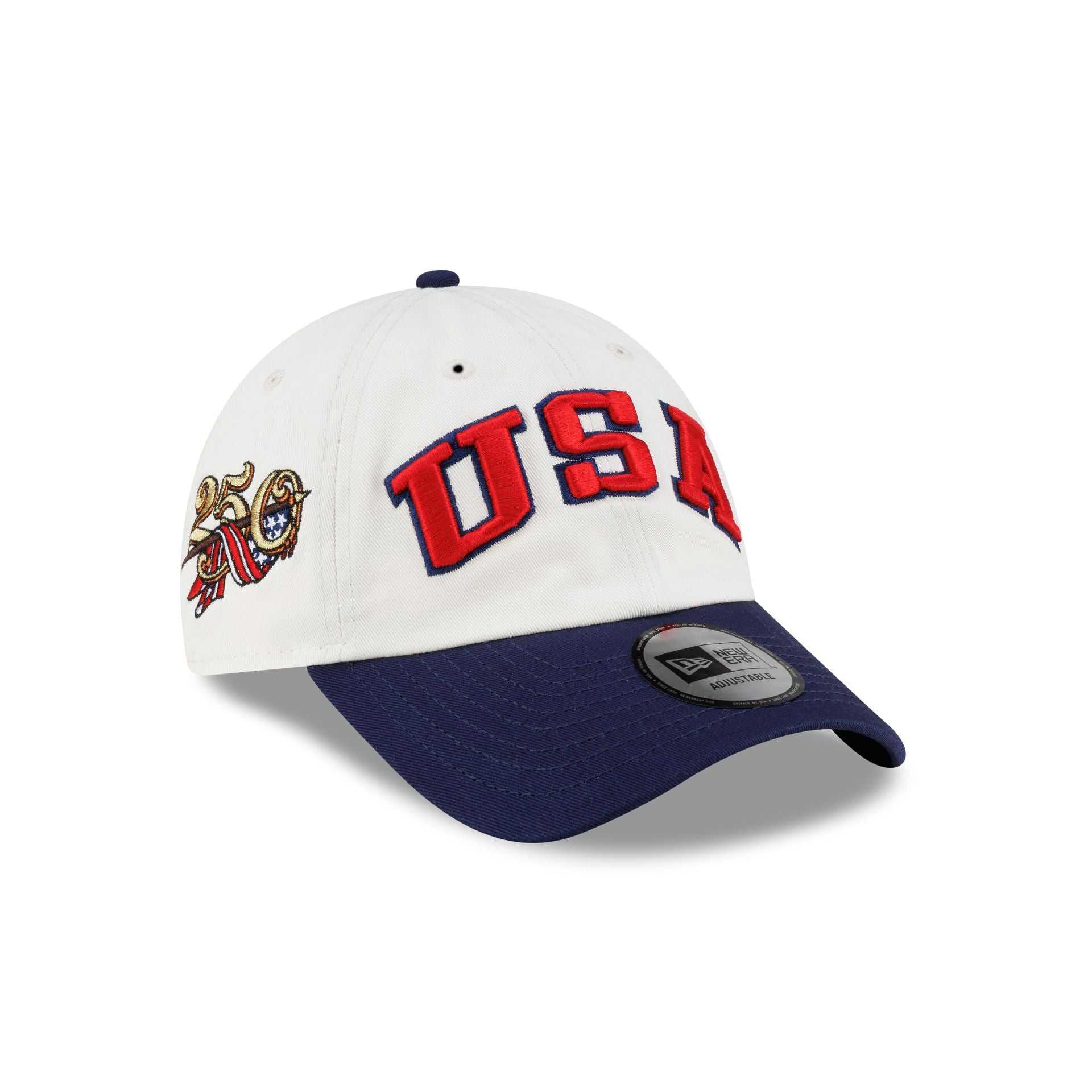 USA Chrome White Casual Classic Adjustable