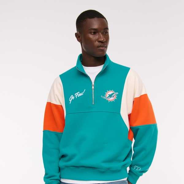Miami Dolphins Half-Zip Sweatshirt