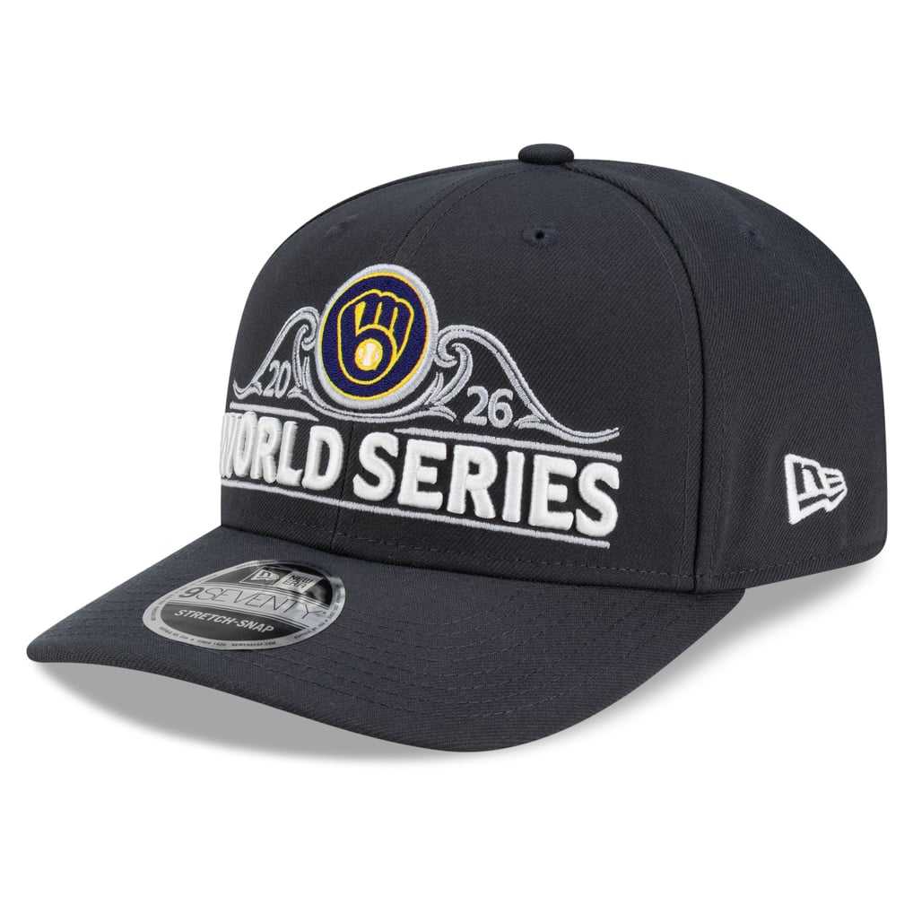 Milwaukee Brewers New Era 2026 World Series Locker Room 9SEVENTY Adjustable Hat - Charcoal