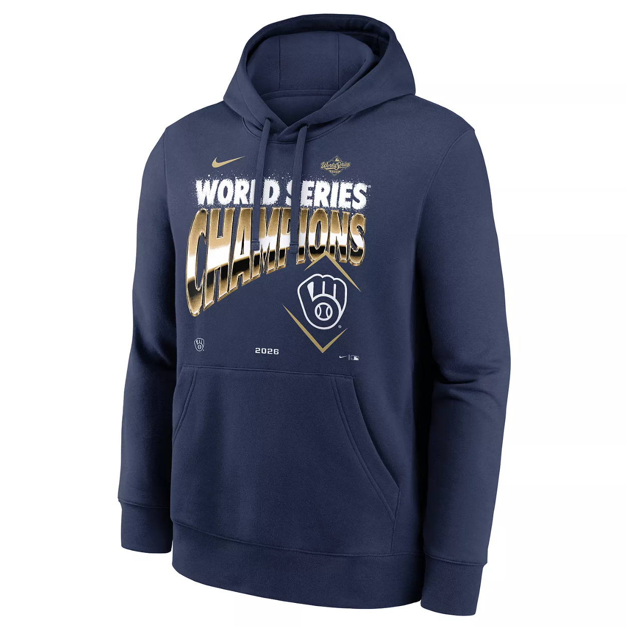 Nike World Series Champions Milwaukee Brewers Graphic Hoodie