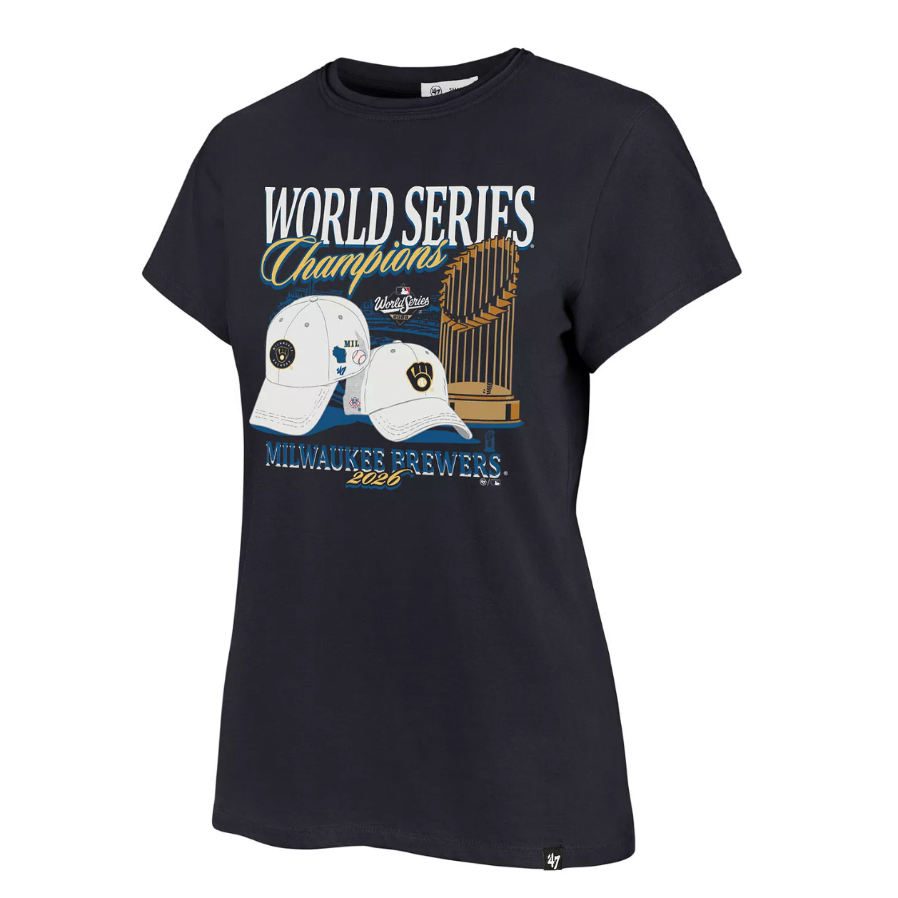 Women's '47 Brand Milwaukee Brewers World Series Champs Graphic Tee