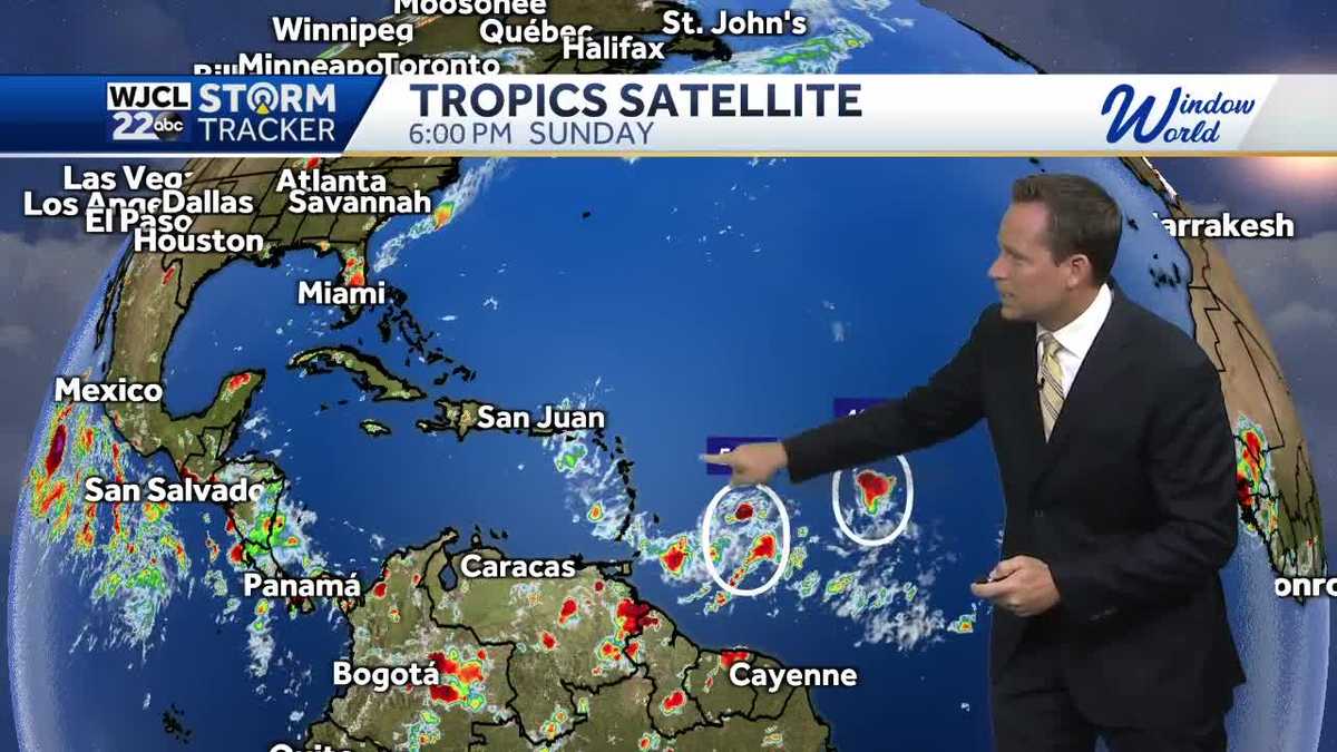 Two systems in the tropics, where they track this week