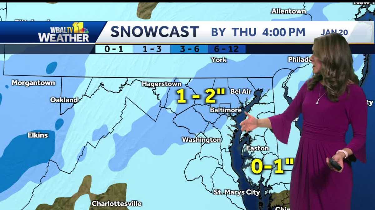 Warmer day with increasing clouds as rain/snow approaches