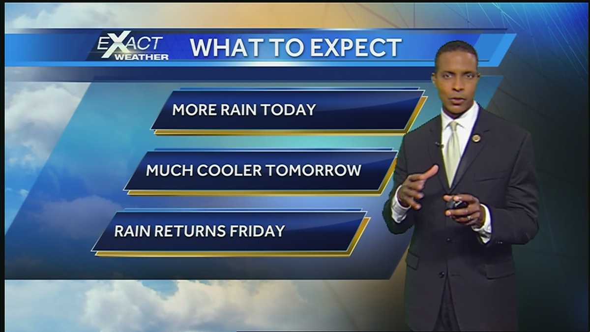 A mostly cloudy, warm and humid Sunday with scattered showers and storms