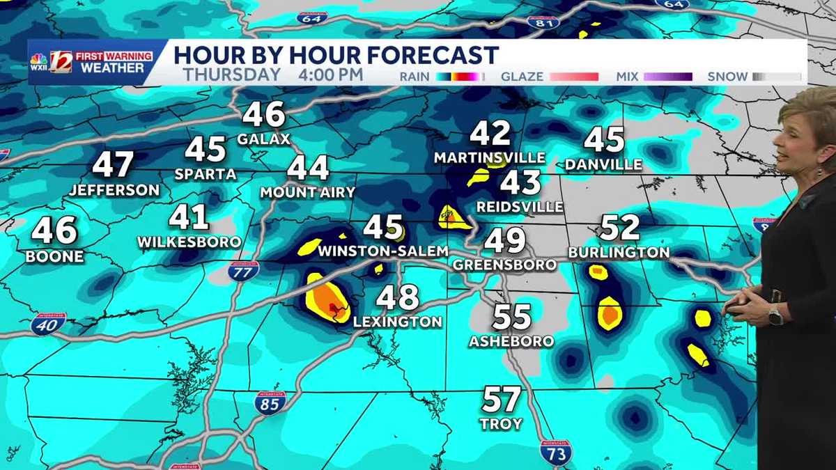 Rain likely across the Triad Thursday in North Carolina