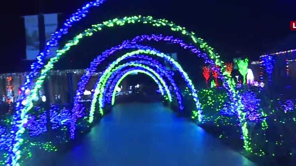 Waterfront Botanical Gardens lit up for holiday season