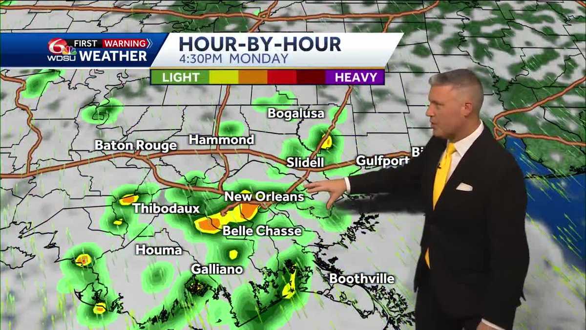 New Orleans weather forecast chance of a tornado will it flood