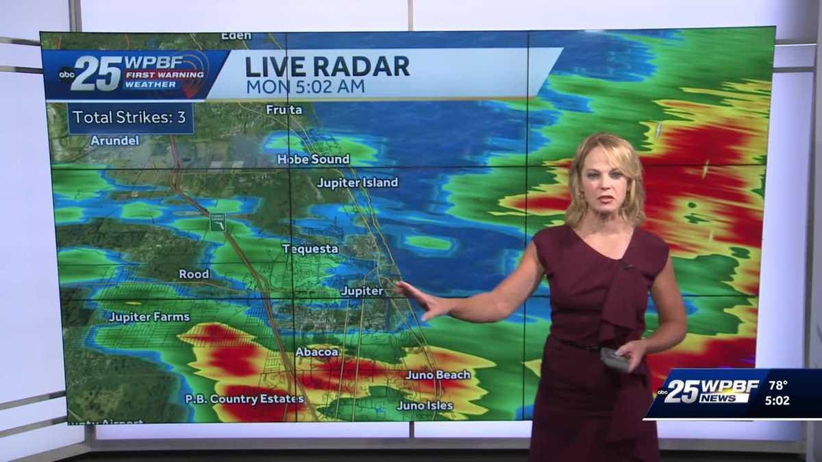 Tracking impact weather with rain and storms South Florida