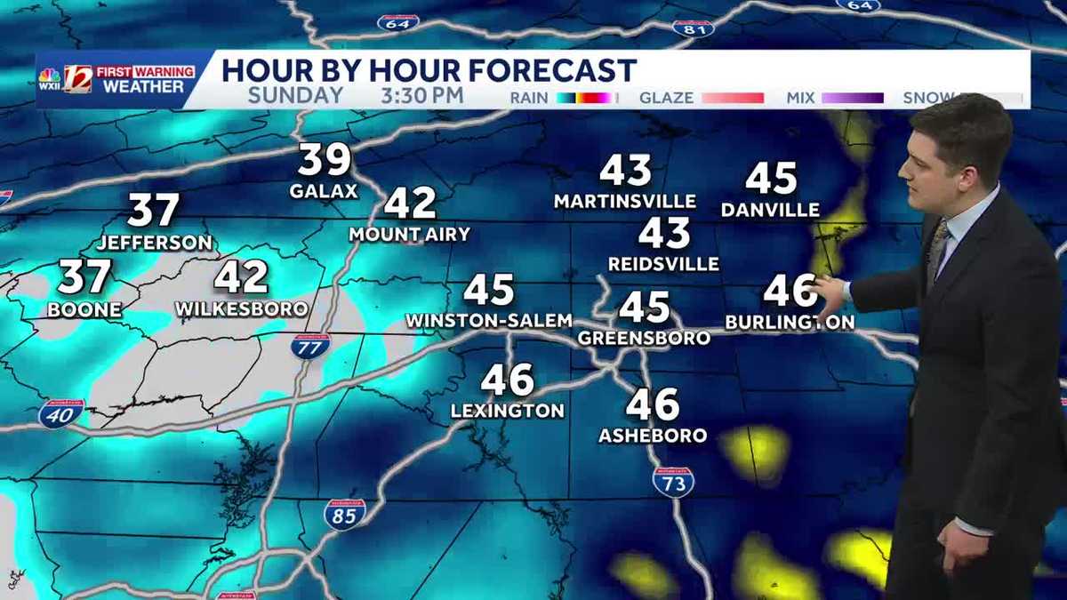 Soaking rain on Sunday, drying out for the holiday