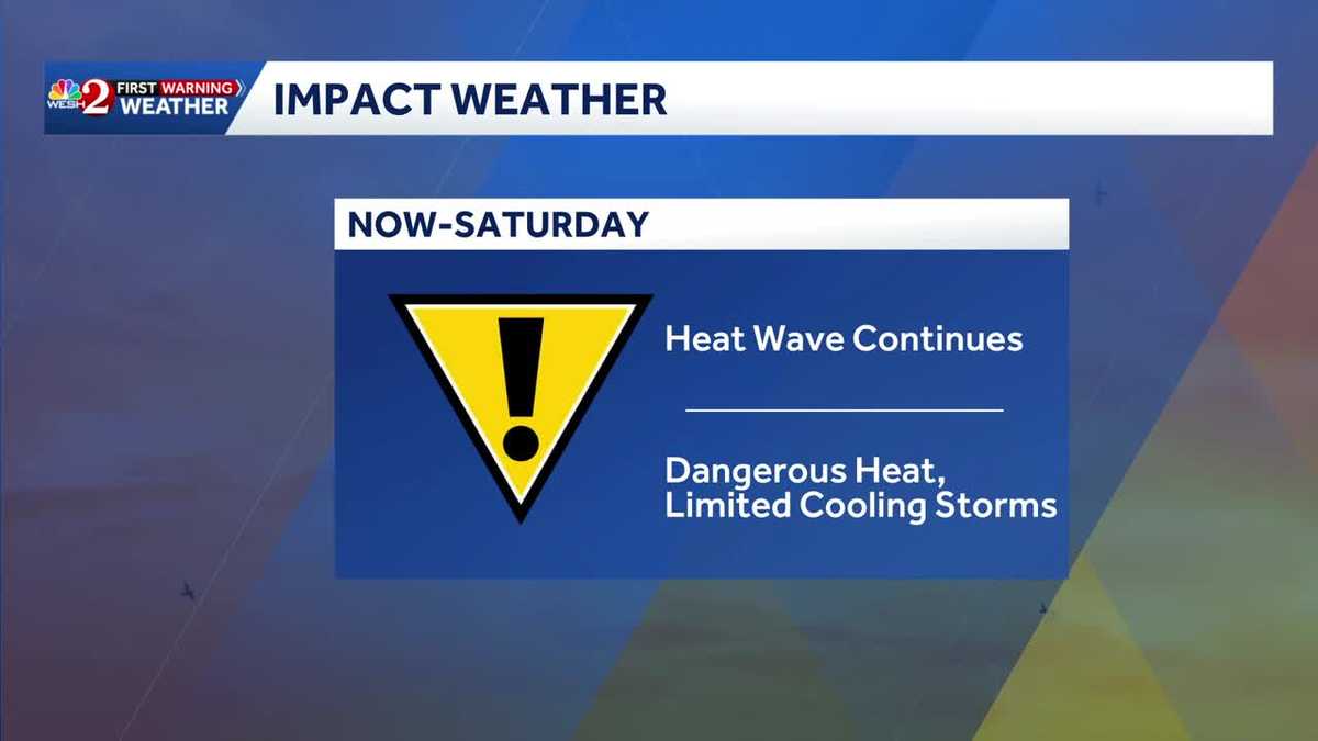 Upper 90s in Orlando on Thursday; near-record temps across Central Florida