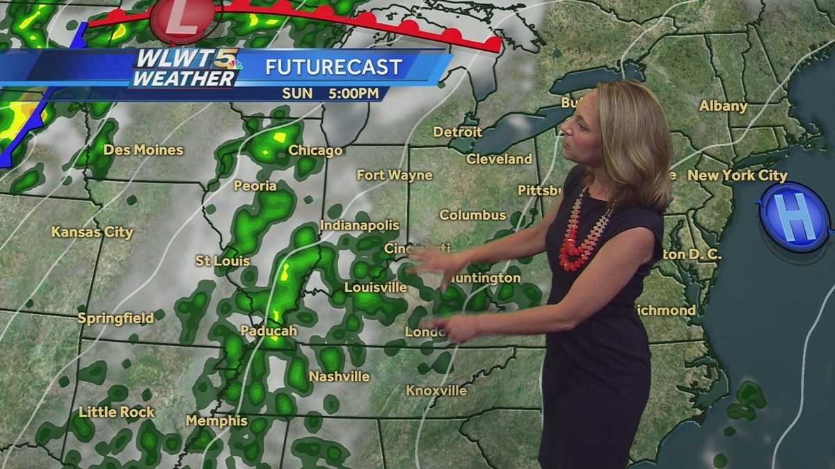 Sunny Sunday Start then A Few Storms Possible