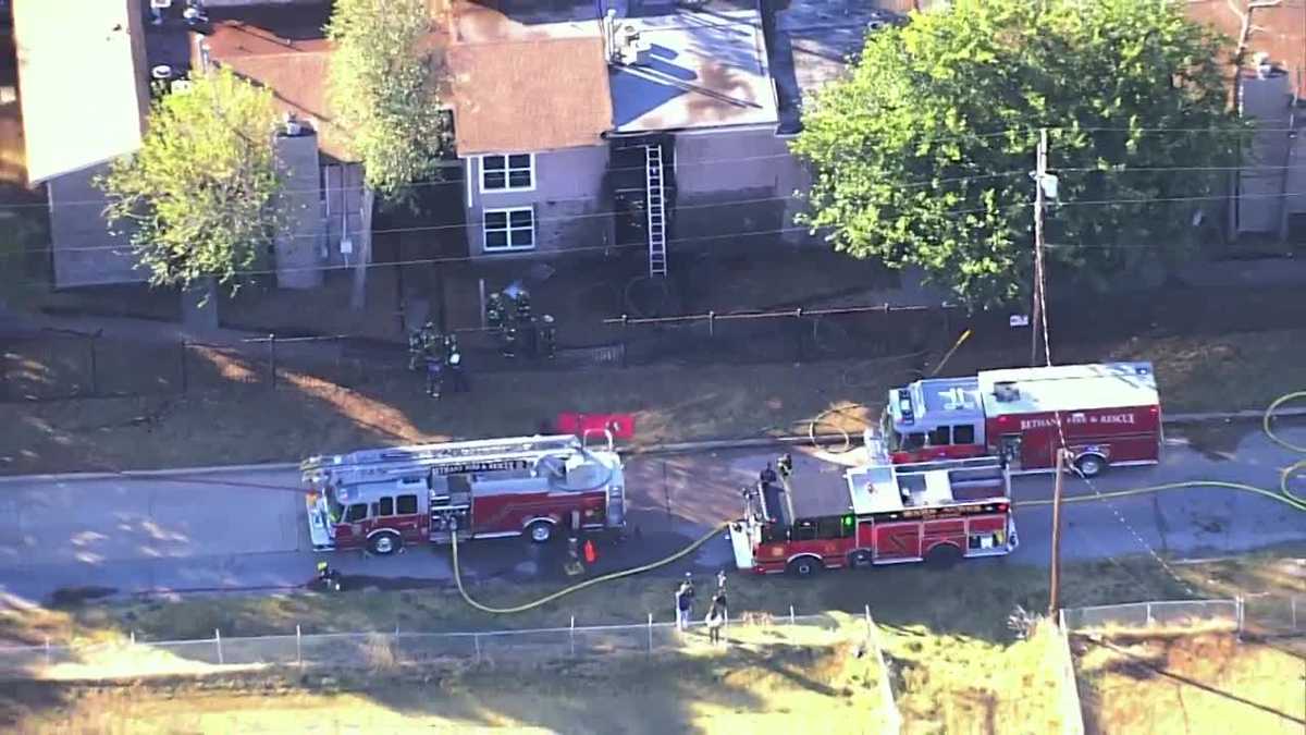 Bethany crews battle fire at apartment complex